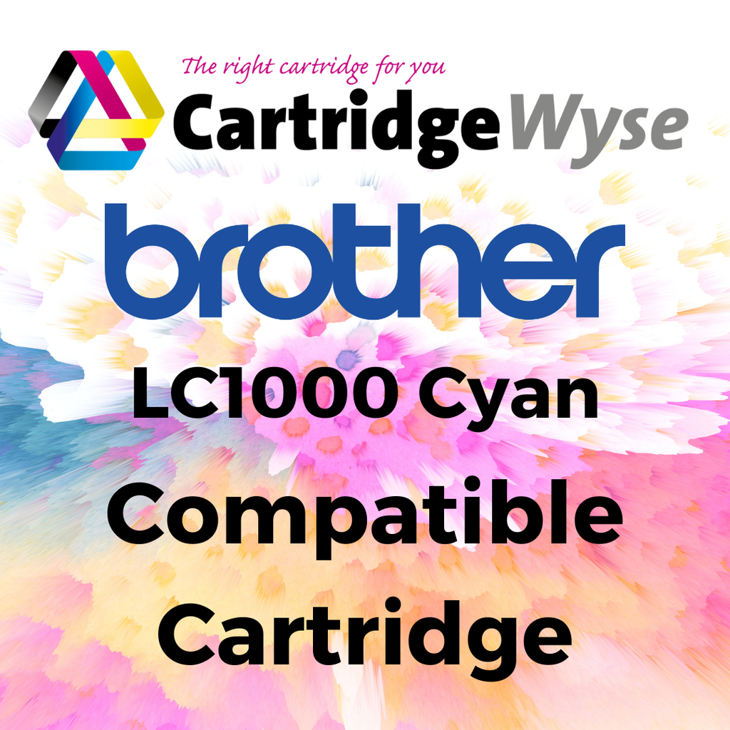 Compatible Brother LC970 / LC1000 Cyan Ink Cartridge