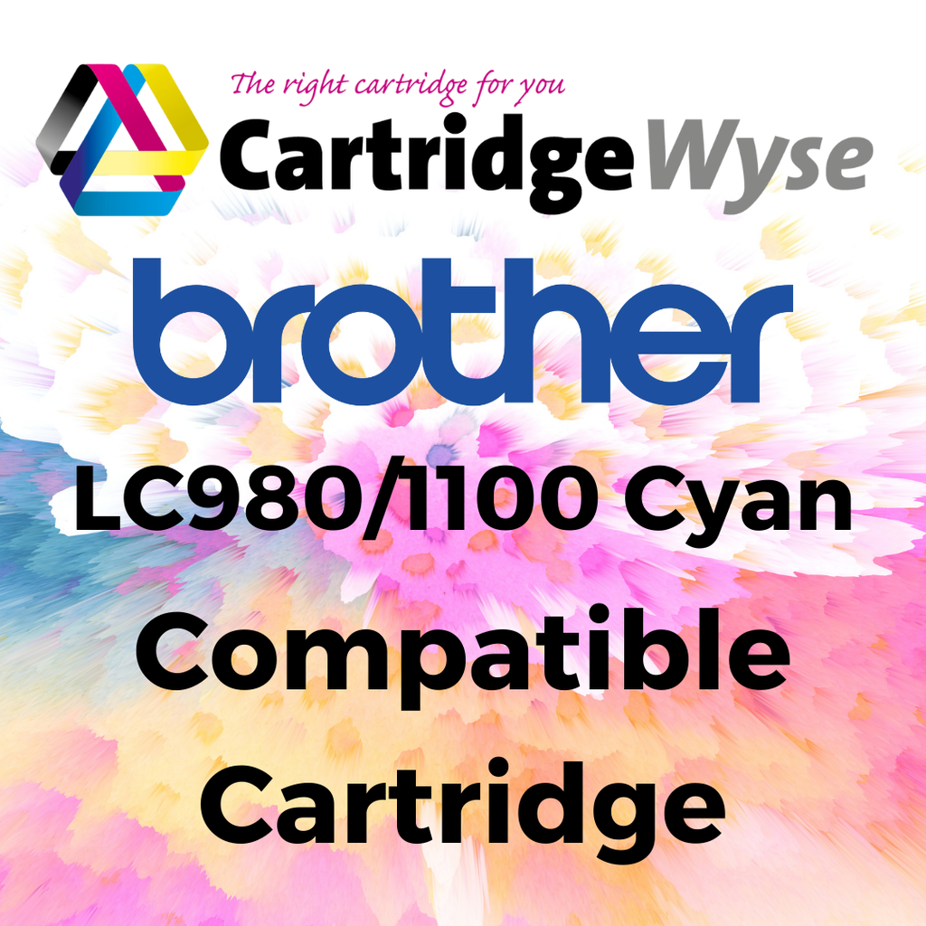Compatible Brother LC980/1100 Cyan Ink Cartridge