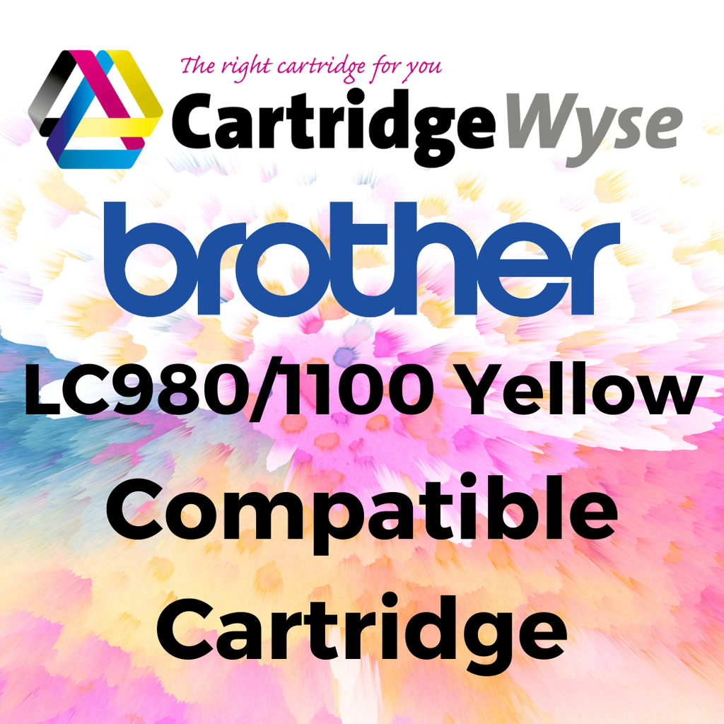 Compatible Brother LC980/1100 Yellow Ink Cartridge
