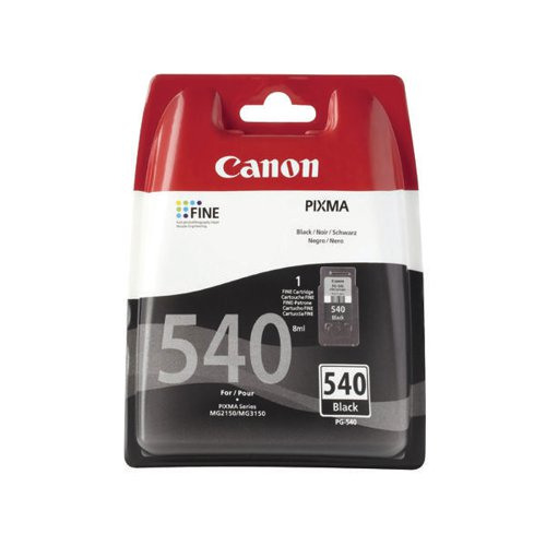 Canon PG540 Black Ink Cartridge - 8ml