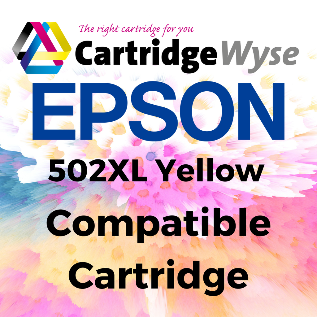 Compatible Epson 502XL Yellow High Capacity Ink Cartridge - T02W44