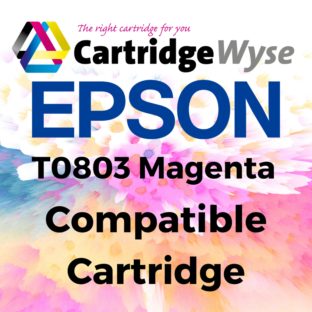 Compatible Epson T0803 Magenta Ink Cartridge