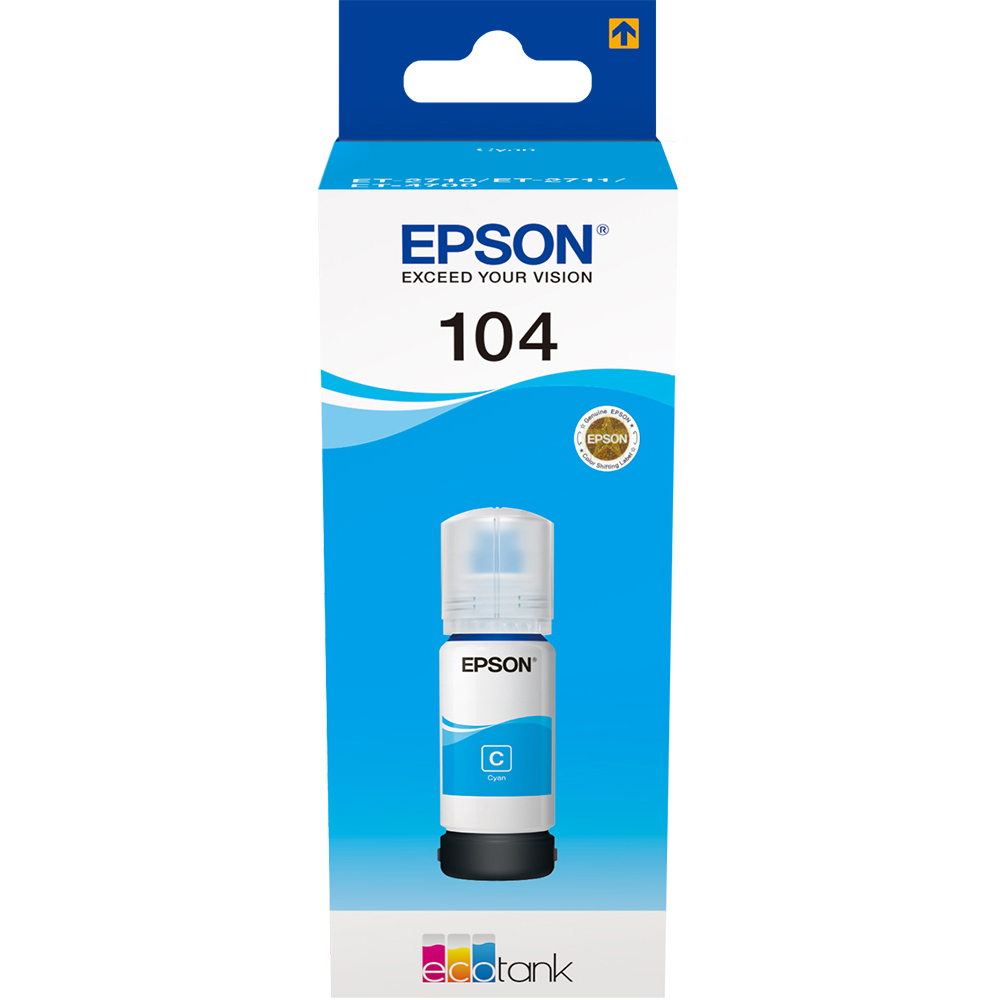 Epson 104 EcoTank Cyan Ink Bottle - T00P2