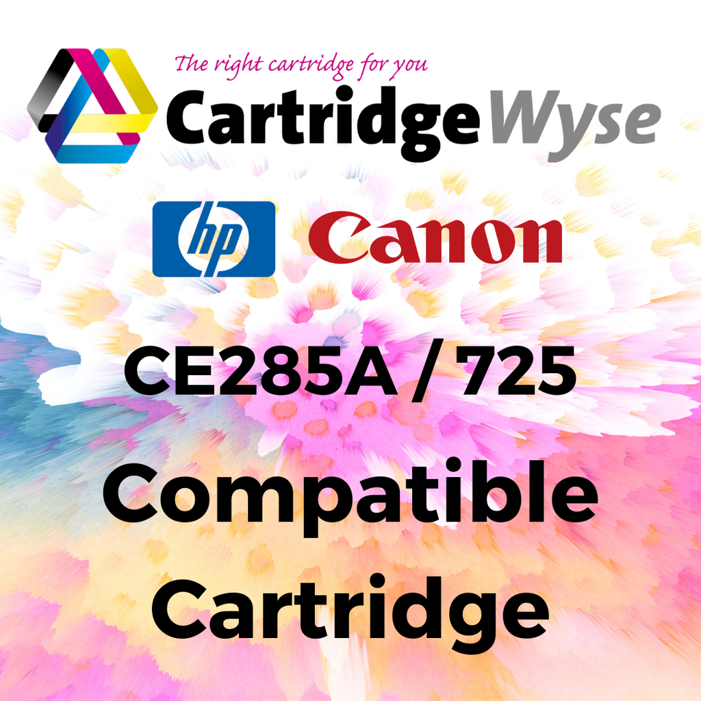 Compatible HP CE285A Black Toner Cartridge - CB436A / CD435A / Canon 725
