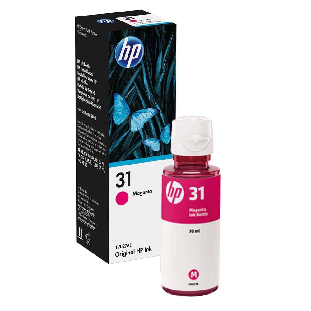 HP 31 Ink Bottle 70ml Magenta 1VU27AE