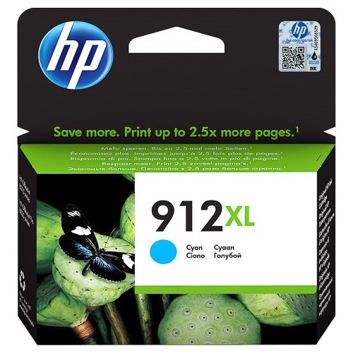 HP 912XL Cyan High Capacity Ink Cartridge - 3YL81AE