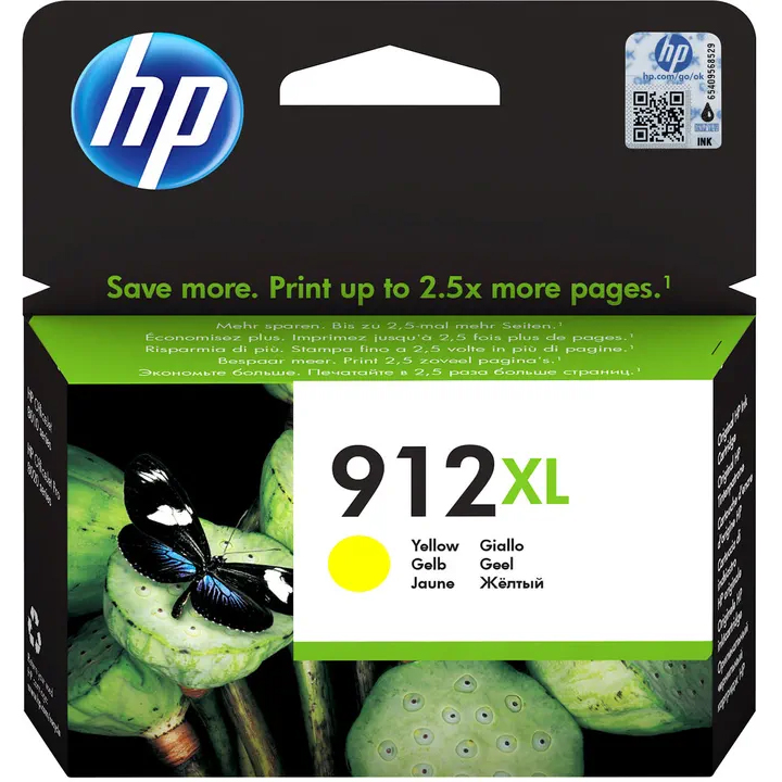 HP 912XL Yellow High Capacity Ink Cartridge - 3YL83AE