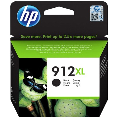 HP 912XL Black High Capacity Ink Cartridge - 3YL84AE
