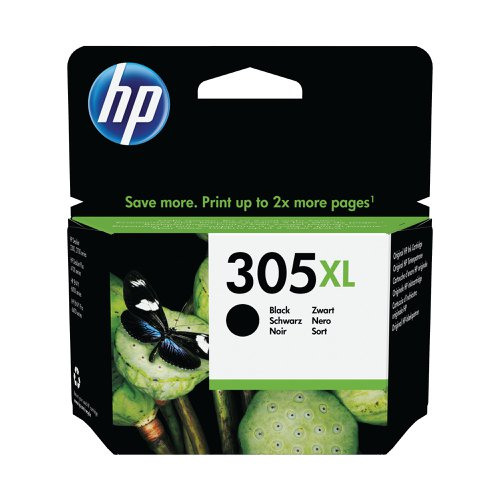 HP 305XL Black High Capacity Ink Cartridge - 3YM62AE