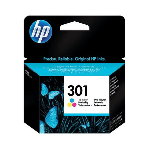 HP 301 Tri-Colour Standard Capacity Ink Cartridge - CH562EE