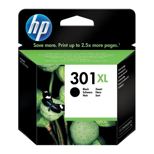 HP 301XL Black High Capacity Ink Cartridge - CH563EE
