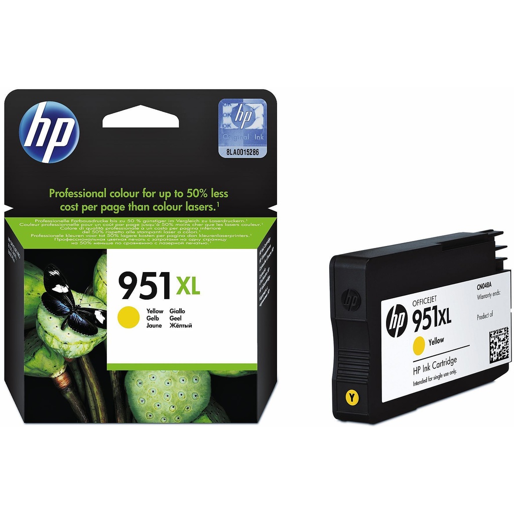 HP 951XL Yellow High Capacity Ink Cartridge - CN048AE