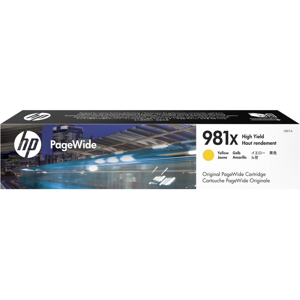 [HPL0R11A] HP 981X Yellow High Capacity Ink Cartridge - L0R11A