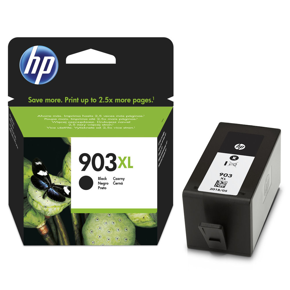 HP 903XL Black High Capacity Ink Cartridge - T6M15AE