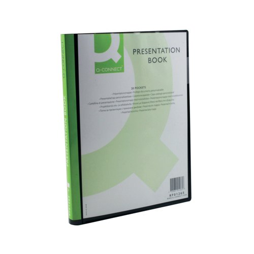 Presentation Display Book - 20 Pocket - A4 - Black