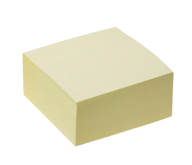 Quick Notes Cube - 76 x 76mm - Yellow - 400 sheets
