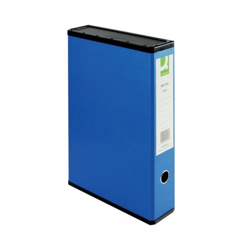 70/75mm Box File - Foolscap - Blue - Single