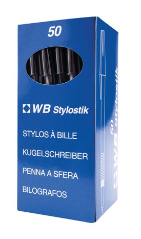Ballpoint Pen Medium - Black (Pack of 50)
