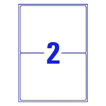 Multipurpose Labels - 199.6x143.5mm - 2 per sheet - 100 sheets - 200 labels