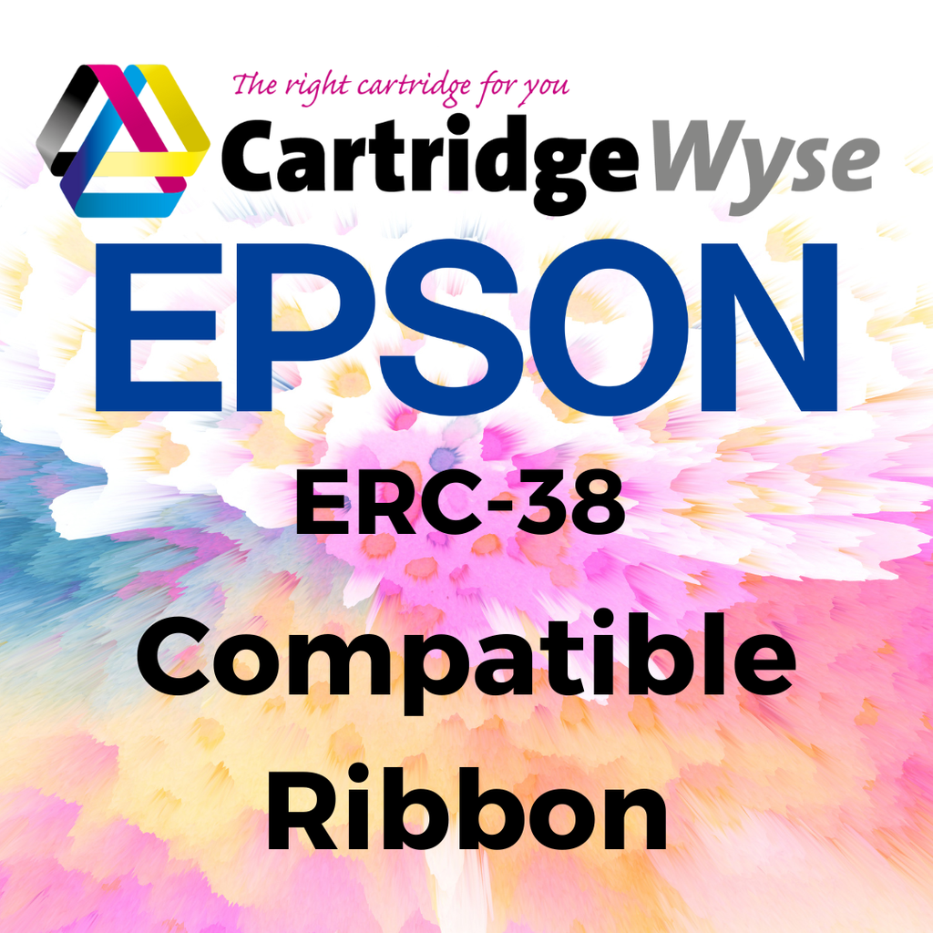 Compatible Epson ERC38 Fabric Black Ribbon /Red 2529FN/Black -RE