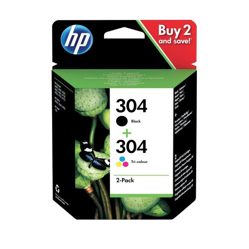 [HP3JB05AE] HP 304 Standard Capacity Combo 2-Pack