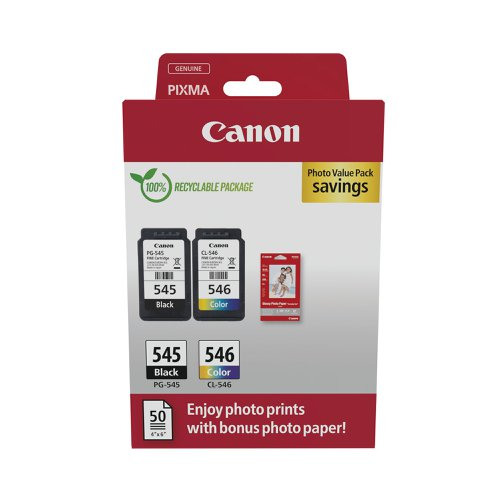 Canon PG545 CL546 Multipack - 2 Ink Cartridges