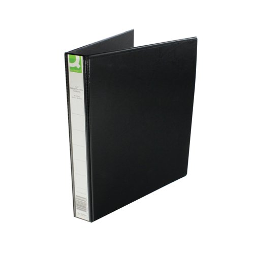 A4 Presentation Binder - 25mm - 4-D Ring - Black - Single