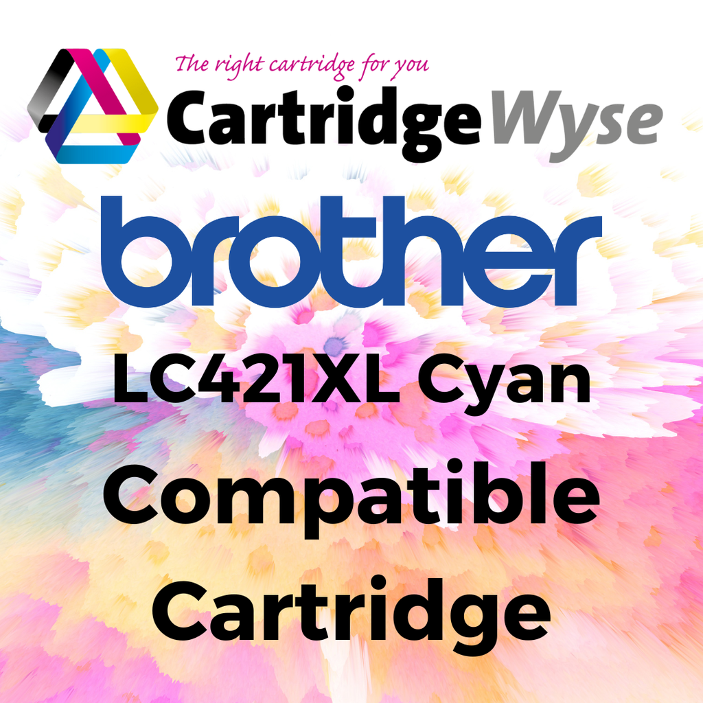 [B421C] Compatible Brother LC421XL Cyan High Capacity Ink Cartridge