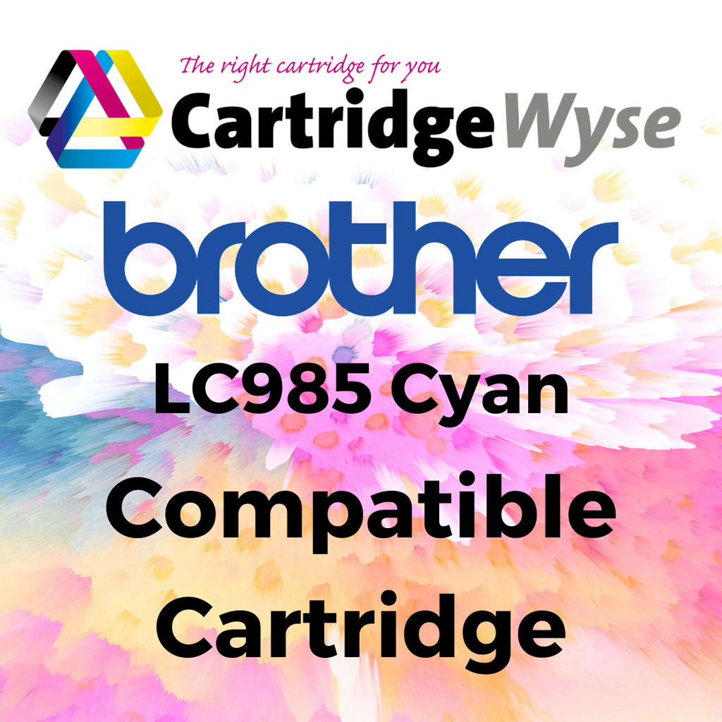 [B985C] Compatible Brother LC985 Cyan Ink Cartridge