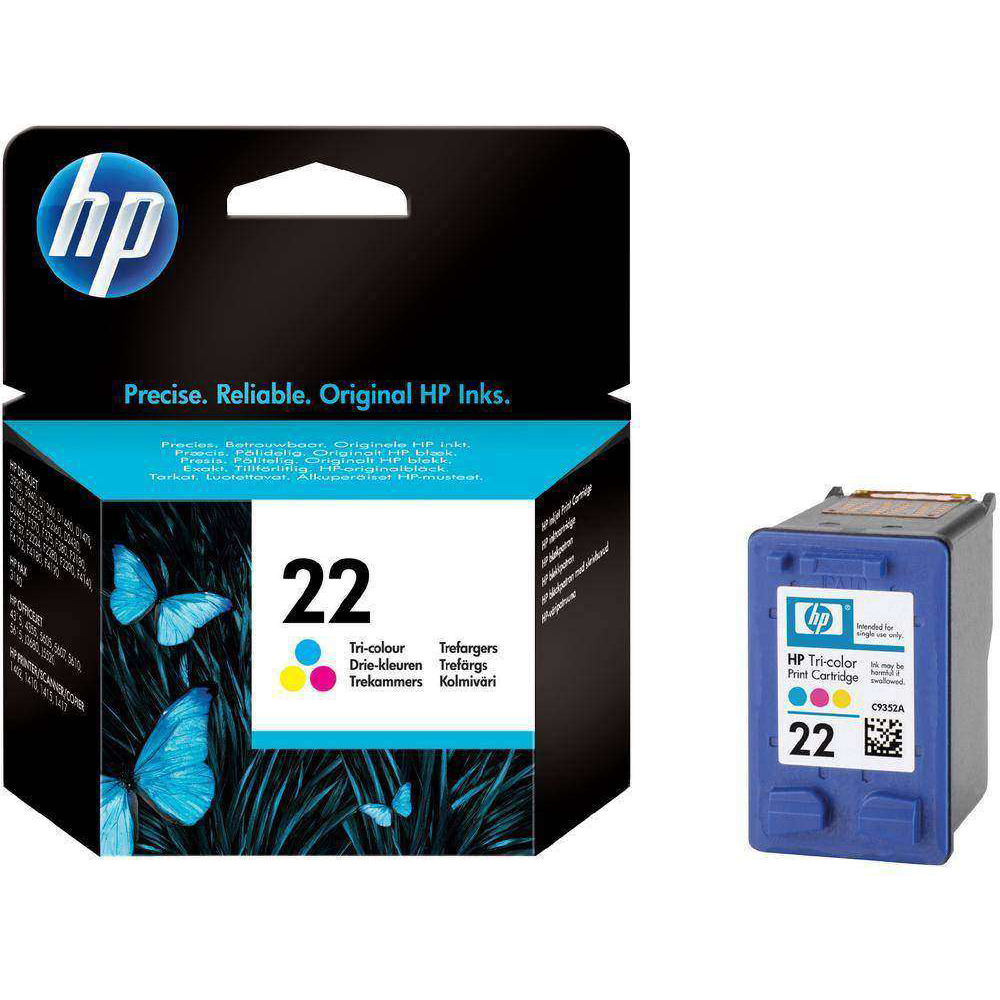 HP 22 Tri-Colour Ink Cartridge - (C9352CE)
