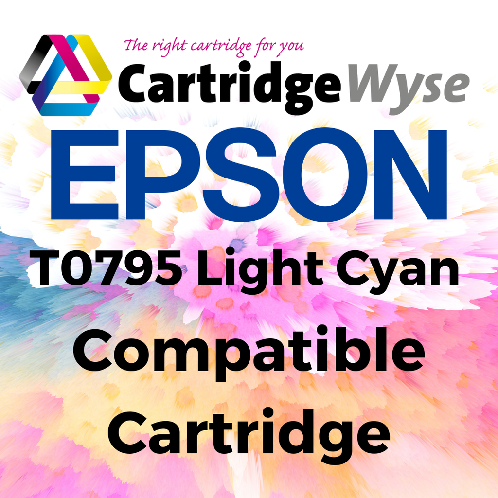 Compatible Epson T0795 Light Cyan Ink Cartridge