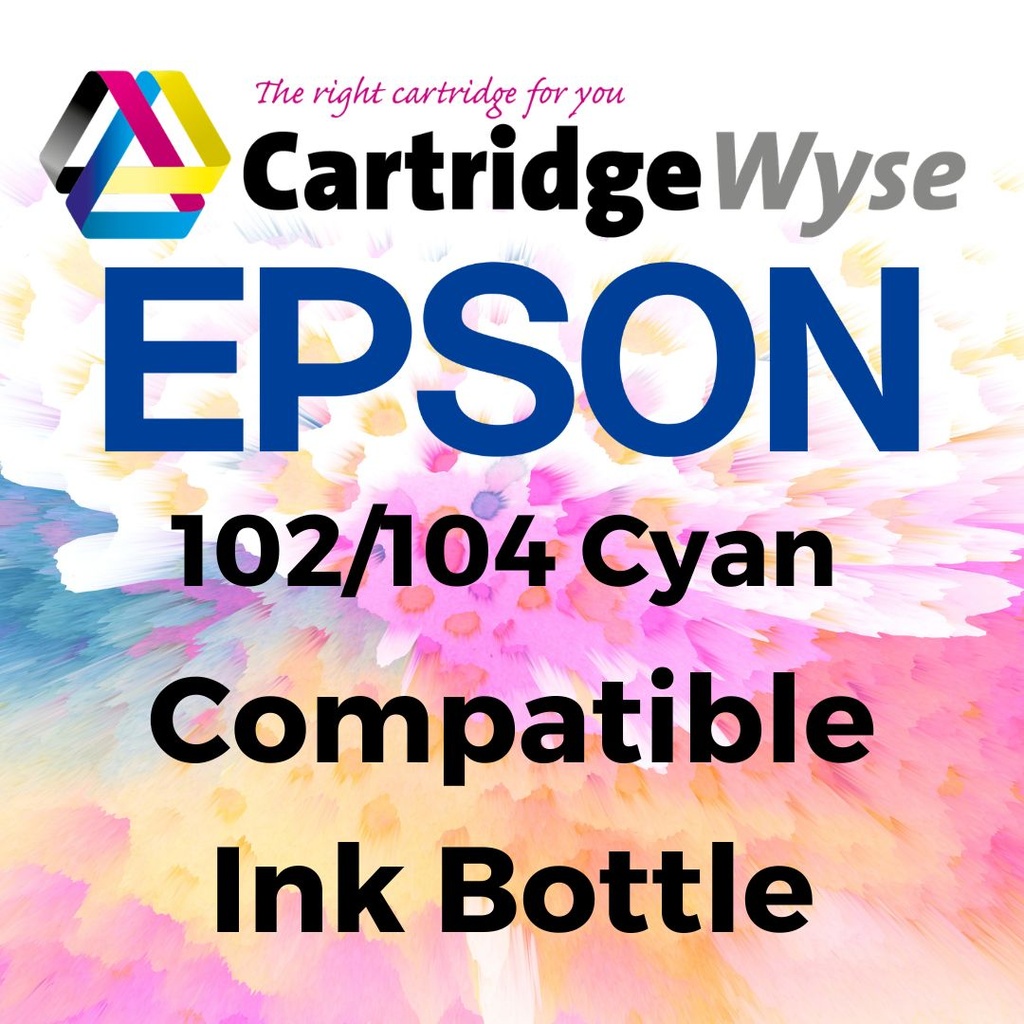 Compatible Epson 102 / 104 Cyan Ink Bottle - T03R2/T00P2