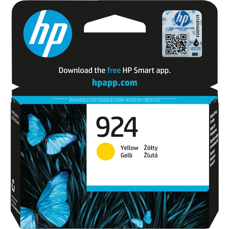 HP 924 Yellow Standard Capacity Ink Cartridge - 4K0U5NE