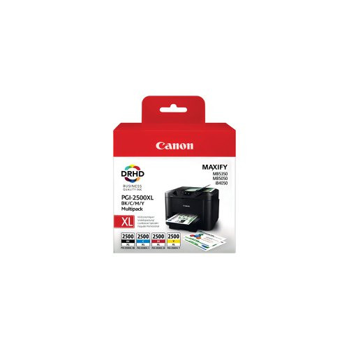 Canon PGI2500XL High Capacity Multipack - 4 Cartridges