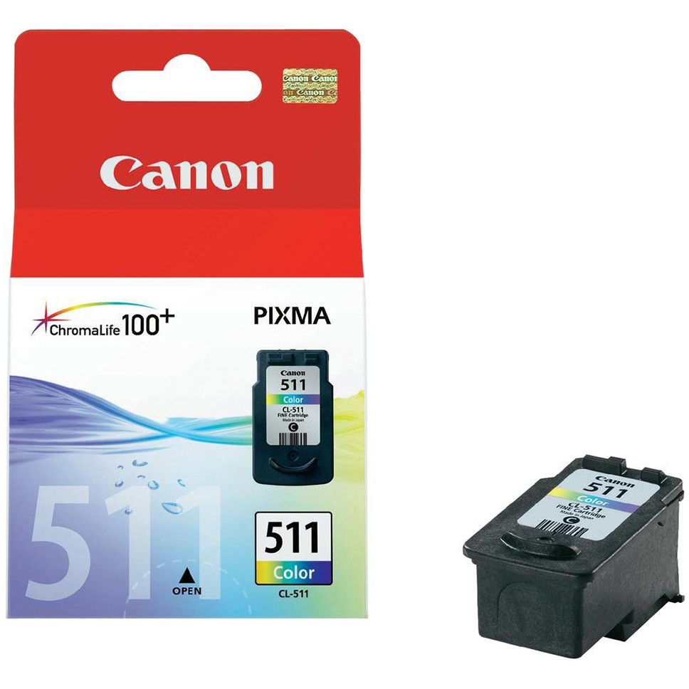 Canon CL511 Tri-Colour Standard Capacity Ink Cartridge 