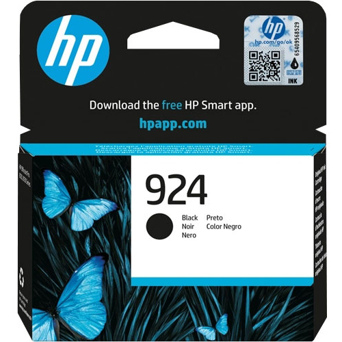 HP 924 Black Standard Capacity Ink Cartridge - 4K0U6NE