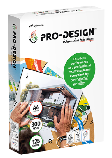 Pro Design 300gsm A4 White Paper - 125 sheets