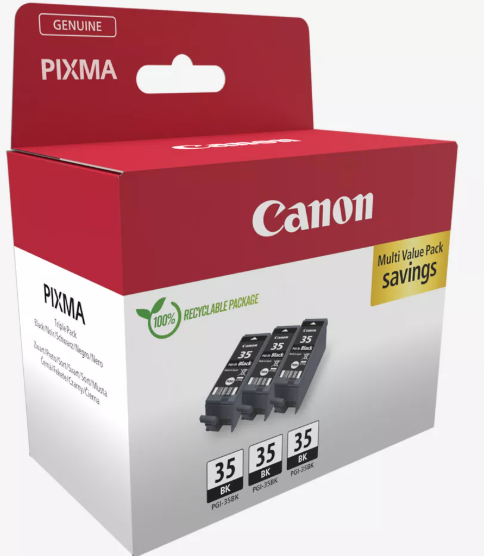 Canon PGI35 Black Ink Cartridge - Triple Pack