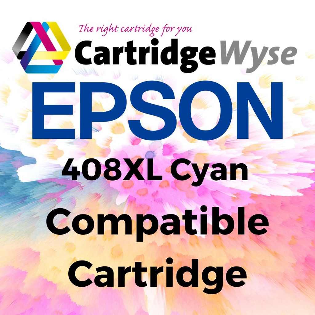 [E408C] Compatible Epson 408XL Cyan High Capacity Ink Cartridge - T09K24