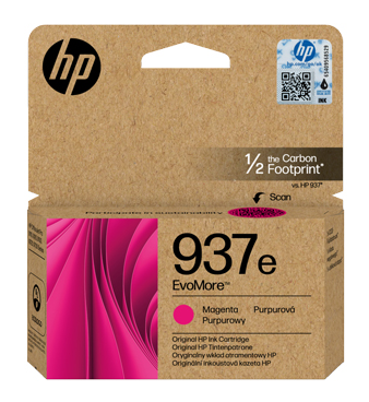 [HP4S6W7NE] HP 937e EvoMore Magenta High Capacity Ink Cartridge