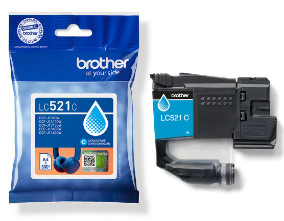 Brother LC521 Cyan Ink Cartridge