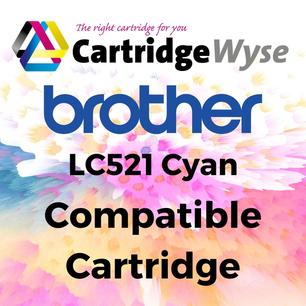 Compatible Brother LC521 Cyan Ink Cartridge