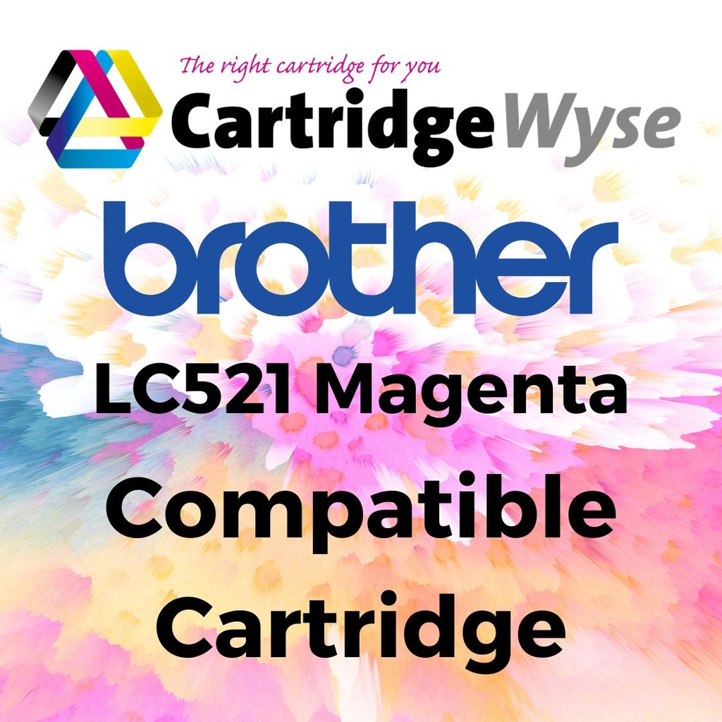 Compatible Brother LC521 Magenta Ink Cartridge