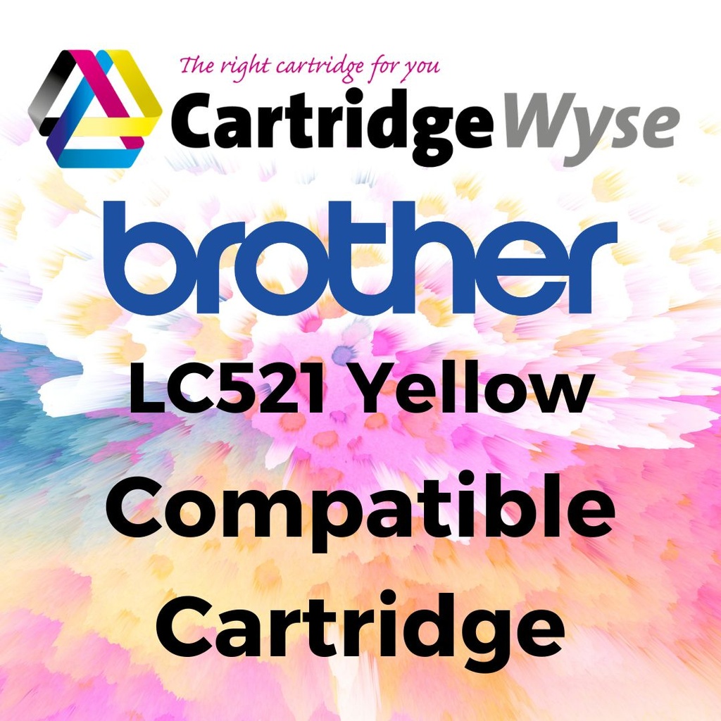 Compatible Brother LC521 Yellow Ink Cartridge