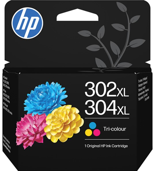 [HPB7RT8AE] HP 302XL or 304XL Tri-Colour High Capacity Ink Cartridge - B7RT8AE