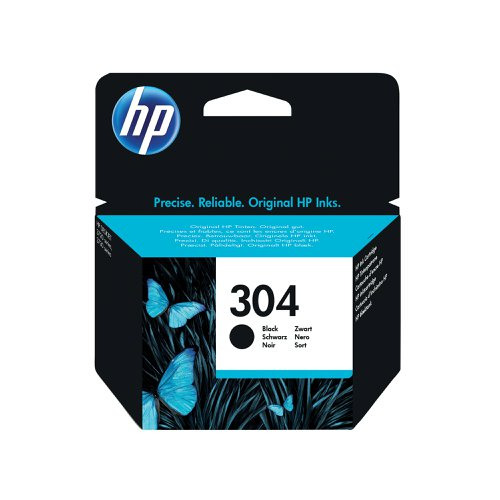 [HPN9K06AE] HP 304 Black Standard Capacity Ink Cartridge - N9K06AE