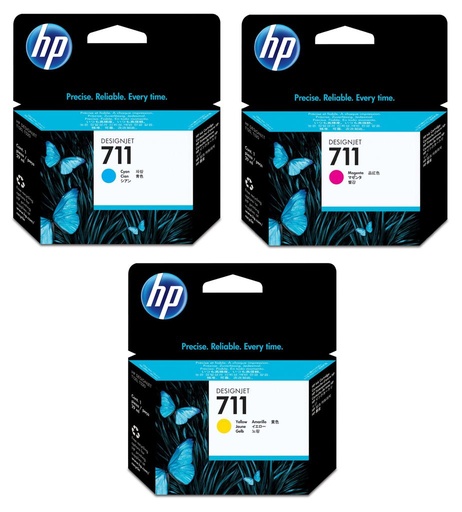 [HPP2V32A] HP 711 Ink Cartridges Multipack - 3 Colours - P2V32A