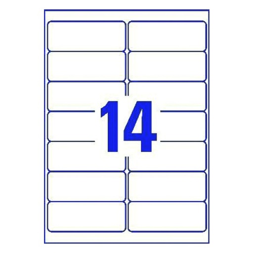 [15131SM] Multipurpose Labels - 105x42mm - 14 per sheet - 100 sheets - 1400 labels