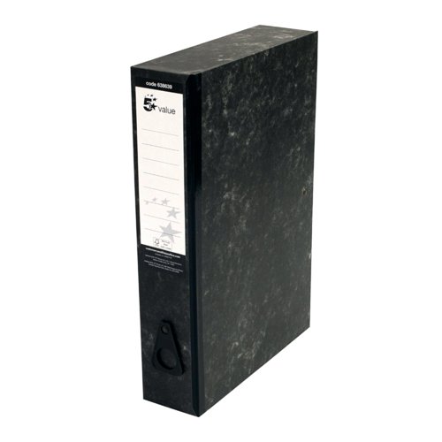 [56956XX] 70/75mm Box File - Foolscap - Cloud Black - Single