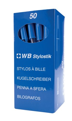 [17987HA] Ballpoint Pen Medium - Blue (Pack of 50)